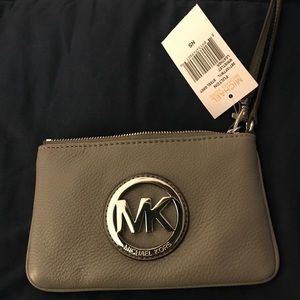 Michael Kors grey clutch